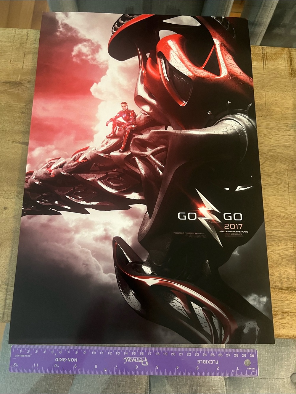 Power Ranger Red and Black Movie Art Poster
